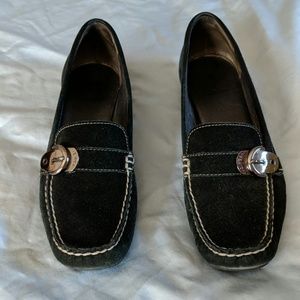 Black loafers